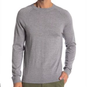 Theory Dermont Gray Cashmere Crewneck Sweater - Men’s Medium NWT